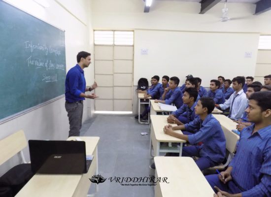 Students standing in assembly at Government Boys Senior Secondary School
